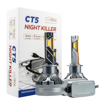 ΛΑΜΠΑ LED CT5 H1 SHORT 100W WHITE 6500K NIGHT KILLER CARTECH