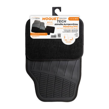 ΔΑΠΕΔΑ ΜΟΚΕΤΑ MOQUET TECH ΜΑΥΡΟ-ΜΑΥΡΟ FULL SET 4TMX