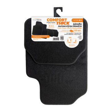 ΔΑΠΕΔΑ ΜΟΚΕΤΑ COMFORT THICK ΜΑΥΡΟ-ΜΑΥΡΟ FULL SET 4TMX