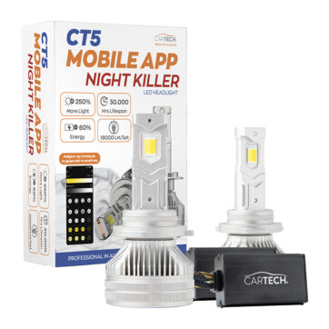 ΛΑΜΠΑ LED CT5 MOBILE HB4 SHORT 160W WHITE 6500K NIGHT KILLER CARTECH