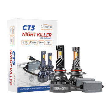 ΛΑΜΠΑ LED CT5 HB3 SHORT 100W WHITE 6500K NIGHT KILLER CARTECH